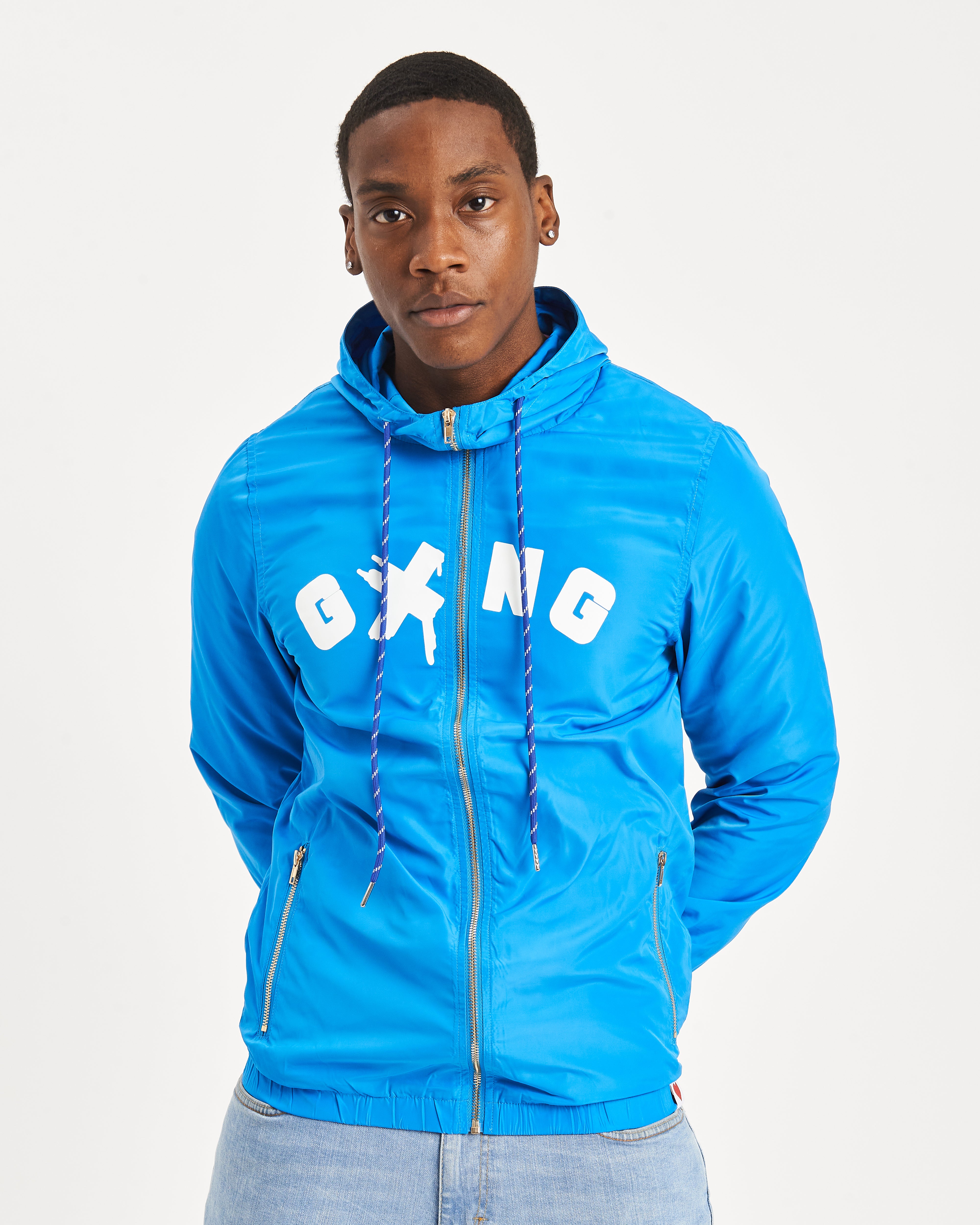 ACTIVE SHELL JACKET - BLUE – Gxngclothing