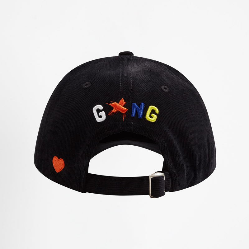 RAINBOW LOGO CAP - BLACK - Gxngclothing